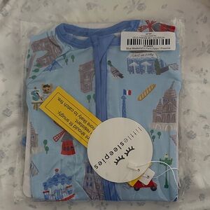 Little Sleepies Blue Weekend in Paris Zippy